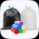 Mixed plastic bags (colored & white)
